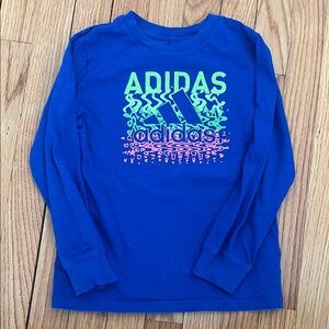 Adidas Kids Blue Long Sleeve Shirt